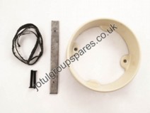 Smoke outlet complete with bracket/bolts Ivory (IVE)