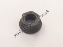 Nut hex. cap flange M8 Black DIN 6923