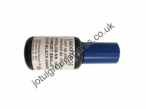 Bottle of touch up paint Blue Black Enamel (BBE)