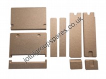 F130 Burnplate Set Inc Baffle Vermiculite