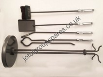 Companion set floor/steel base G8 Grey