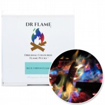 Coloured Flame Pellets  Blue/Green 500g